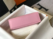 Hermes Swift Kelly Pochette Clutch Mauve Sylvestre Size 22cm - 6