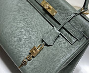 Hermès Vert Amande Togo Kelly 25 Retourne Gold Hardware Size 25cm - 3