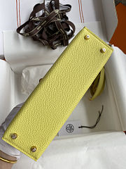 Hermes Epsom Mini Kelly Sellier 20 Lime Size 19cm - 4