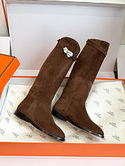 Hermes Jumping supple boot Écorce (Heel height 2 cm) - 5