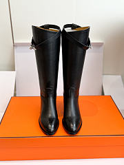 Hermes Jumping boot Noir (Heel height: 2 cm) - 2