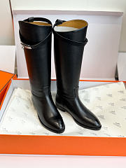 Hermes Jumping boot Noir (Heel height: 2 cm) - 3