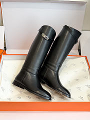 Hermes Jumping boot Noir (Heel height: 2 cm) - 4