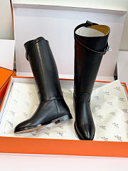 Hermes Jumping boot Noir (Heel height: 2 cm) - 5