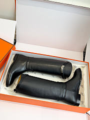 Hermes Jumping boot Noir (Heel height: 2 cm) - 6