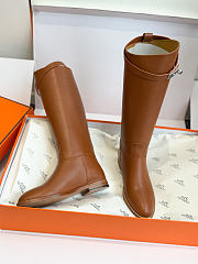 Hermes Heritage Calfskin Kelly Jumping Boots 36.5 Naturel  - 5