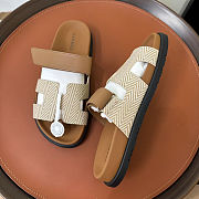Hermès Chypre Men's Sandals in Grey Brown  - 2