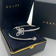 Graff Women's White And Diamond Butterfly Bangle - 1