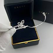Graff Women's White And Diamond Butterfly Bangle - 4