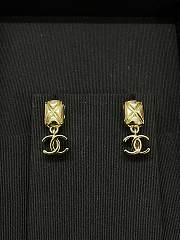 Chanel Metal CC Drop Earrings Gold - 3