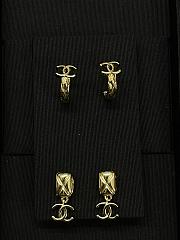 Chanel Metal CC Drop Earrings Gold - 2