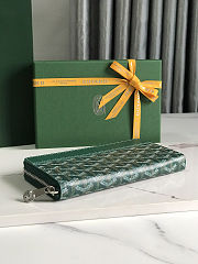 GOYARD Matignon GM Wallet Green Size 20x11x2.3cm - 6