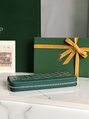 GOYARD Matignon GM Wallet Green Size 20x11x2.3cm - 4