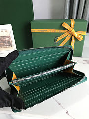 GOYARD Matignon GM Wallet Green Size 20x11x2.3cm - 3