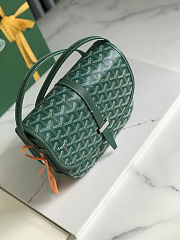 Goyard 233 Messenger Goyardine PM Green Size 21x16x6cm - 6