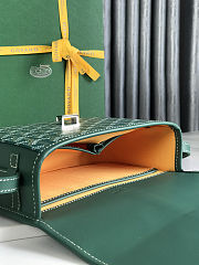 Goyard 233 Messenger Goyardine PM Green Size 21x16x6cm - 2