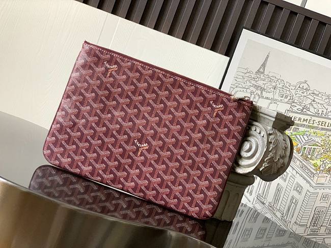 Goyard Senat MM Pouch Burgundy Size 30x 0.6x 20 cm - 1