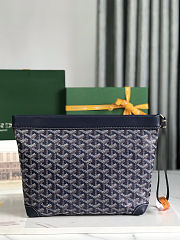 Goyard Conti Pouch Navy Size 24x22x6.5cm - 5