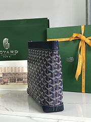 Goyard Conti Pouch Navy Size 24x22x6.5cm - 3