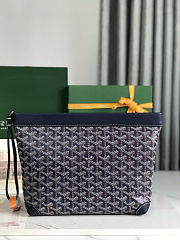 Goyard Conti Pouch Navy Size 24x22x6.5cm - 1