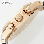 Audemars Piguet Royal Oak Chronograph 41MM 26331OR.OO.D821CR.01 Black Dial Rose Gold Bezel Black Rubber Band - 5