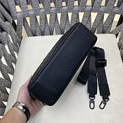 LV Matte Black Embossed Trio Messenger Bag Size 25x18x8cm - 3
