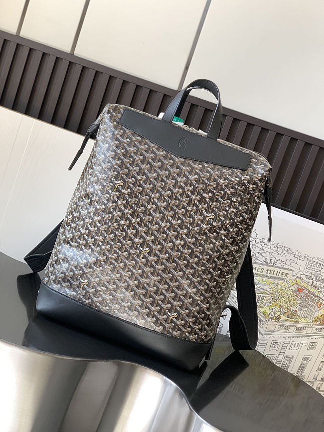 Goyard Goyardine Calfskin Cisalpin MM Backpack Black Size 33 cm x 14 cm x 43 cm - 1