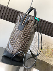 Goyard Goyardine Calfskin Cisalpin MM Backpack Black Size 33 cm x 14 cm x 43 cm - 4