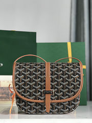 Goyard Goyardine Belvedere II PM Messenger Bag Black Gold Size 21x16x6cm - 1