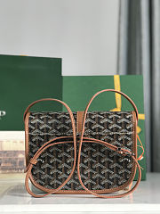 Goyard Goyardine Belvedere II PM Messenger Bag Black Gold Size 21x16x6cm - 6