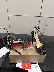 Loubi Queen Alta 150 Leather Platform Sandals (Height: 14.5cm) - 2
