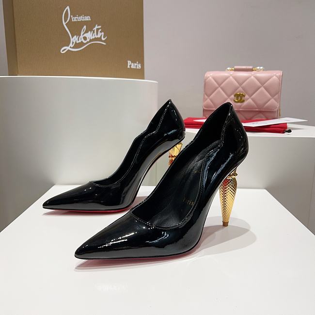 CHRISTIAN LOUBOUTIN Lipchick Pump 100 leather courts - 1