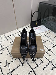 Christian Louboutin Miss Z Degrastrass Perla 100 mm pumps in mesh - 1