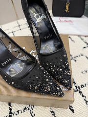 Christian Louboutin Miss Z Degrastrass Perla 100 mm pumps in mesh - 4