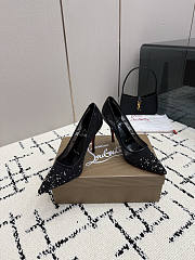 Christian Louboutin Miss Z Degrastrass Perla 100 mm pumps in mesh - 3