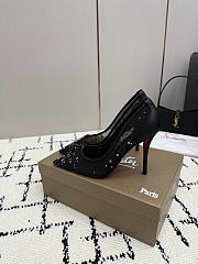 Christian Louboutin Miss Z Degrastrass Perla 100 mm pumps in mesh - 2