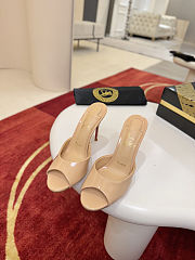 Christian Louboutin Women's Pink Me Dolly Patent Leather Mules - 1