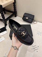 Chanel Moccasins Loafers Lamb Black 20mm G45474-X01000-94305 - 6