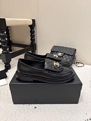 Chanel Moccasins Loafers Lamb Black 20mm G45474-X01000-94305 - 4