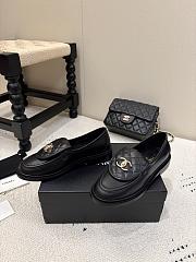 Chanel Moccasins Loafers Lamb Black 20mm G45474-X01000-94305 - 3