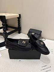 Chanel Moccasins Loafers Lamb Black 20mm G45474-X01000-94305 - 5
