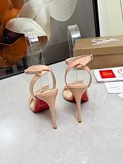 Christian Louboutin Loubigirl 100 leather sandals beige - 6