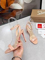 Christian Louboutin Loubigirl 100 leather sandals beige - 5