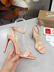 Christian Louboutin Loubigirl 100 leather sandals beige - 4