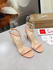 Christian Louboutin Loubigirl 100 leather sandals beige - 3
