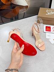 Christian Louboutin Loubigirl 100 leather sandals beige - 2
