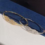  Zirconia Inlaid Knot Wrap Clasp Bracelet  - 4