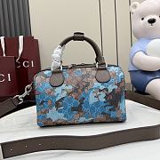  Gucci GG Small Men's Travel Bag in Blue Size 25x16x14cm - 6
