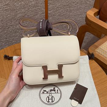 Hermes Swift Constance 18 Nata Size 19x15x4cm