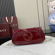 Gucci Women's Red Small Blondie Clutch Bag Size 29.5 x 12.5 x 7cm - 1